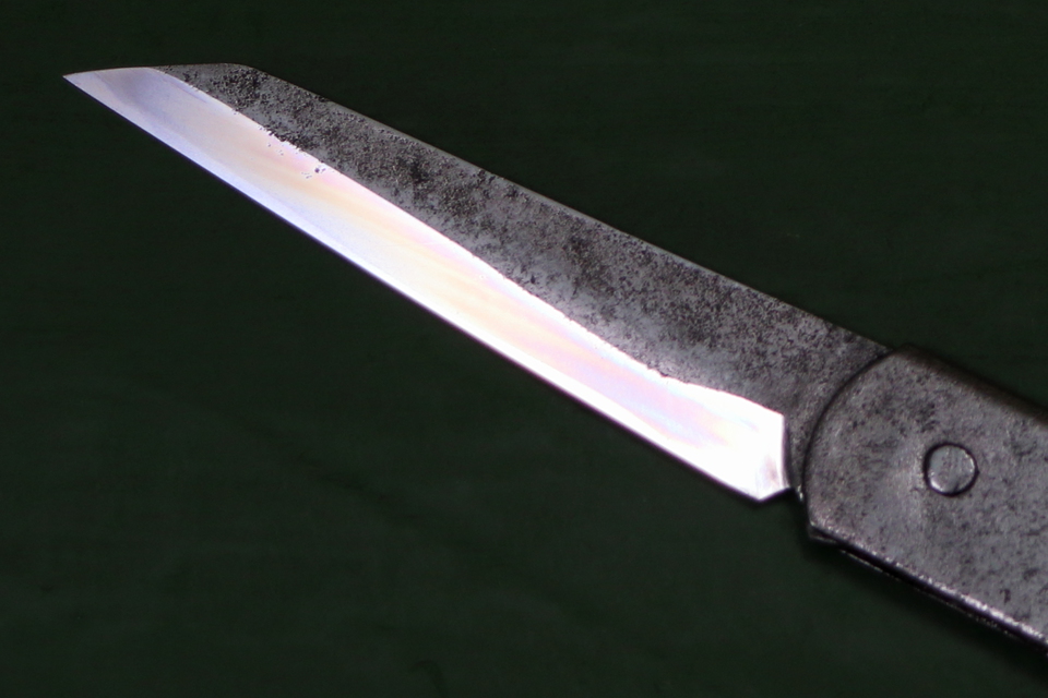 my oldest knife on the green board