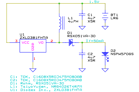 ZXLD381 single cell LED driver