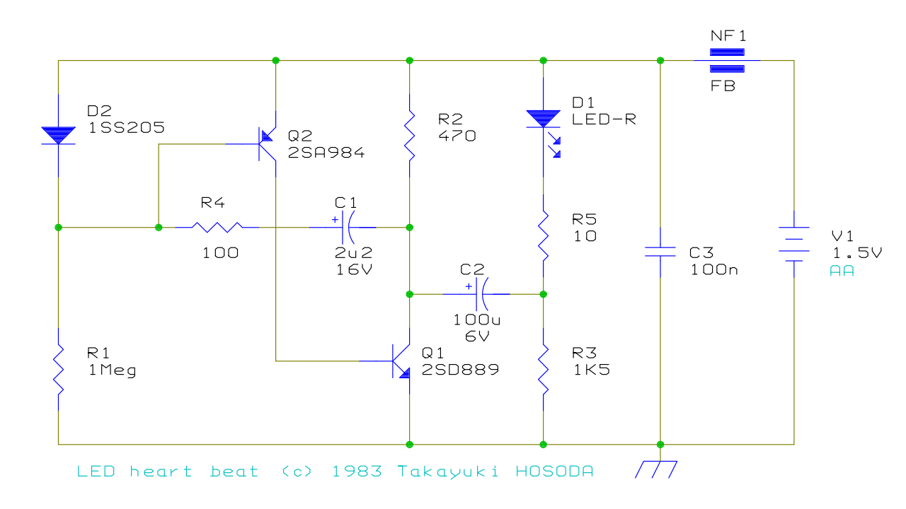 Red LED Flash schematic